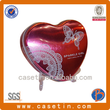 High Quality Chinese Factory heart shape pill tin box