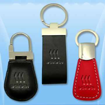 Leather key chain