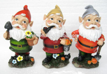 polyresin small gnome figurines,2015 high quality gnome statues