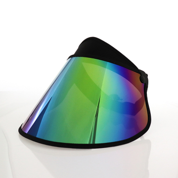 Large brim face cover up golf visor hat