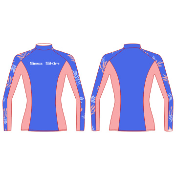 Seaskin Long Sleeve Custom Polyester Lycra Rash Guard