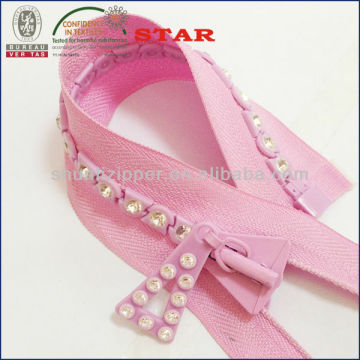 Wholesale rhinestone zippers wenzhou