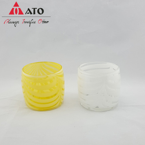 ATO Glass Candle Holder Solid with candle holder