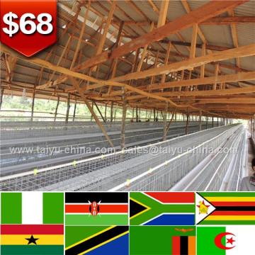 Zimbabwe Tanzania Nigeria feed mill 120 birds layer chicken cage