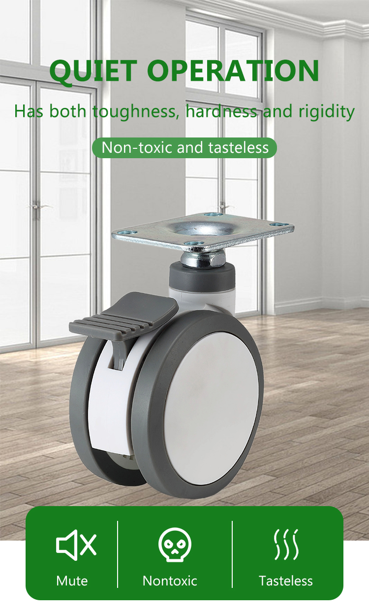 top plate medical caster wheel