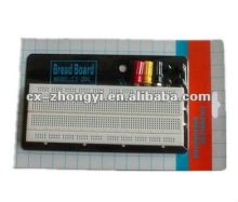 solderless breadboard with aluminium board: 840 points