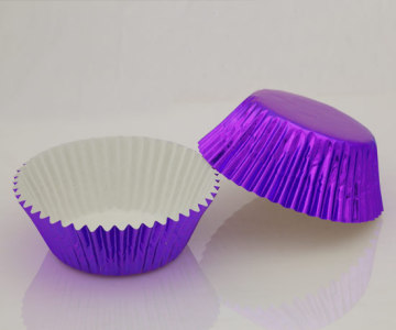 Purple foil baking cup