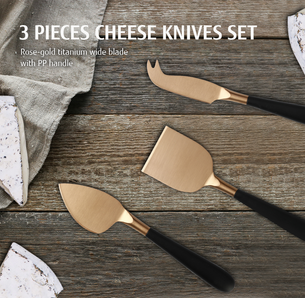 Color cheese knife set 3pcs