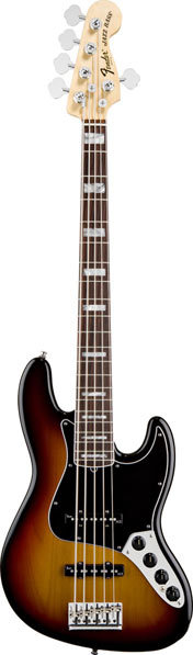 Fender American Deluxe (2010) Jazz Bass V RW 3 Tone Sunburst