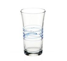Blue line glassware 