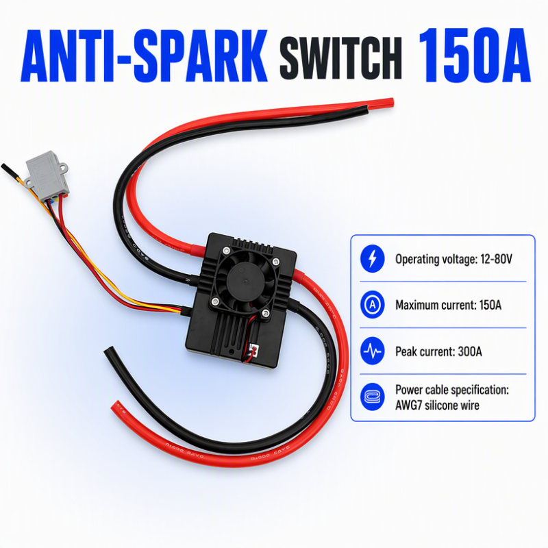 High Current Anti-spark Switch 150A for Electric Skateboard Electric Surfboard Electric Go-kart RC Cars Robot Max. 300A