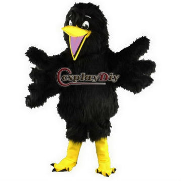popular vivid Brenden Black Bird mascot costume cartoon character mascot costume
