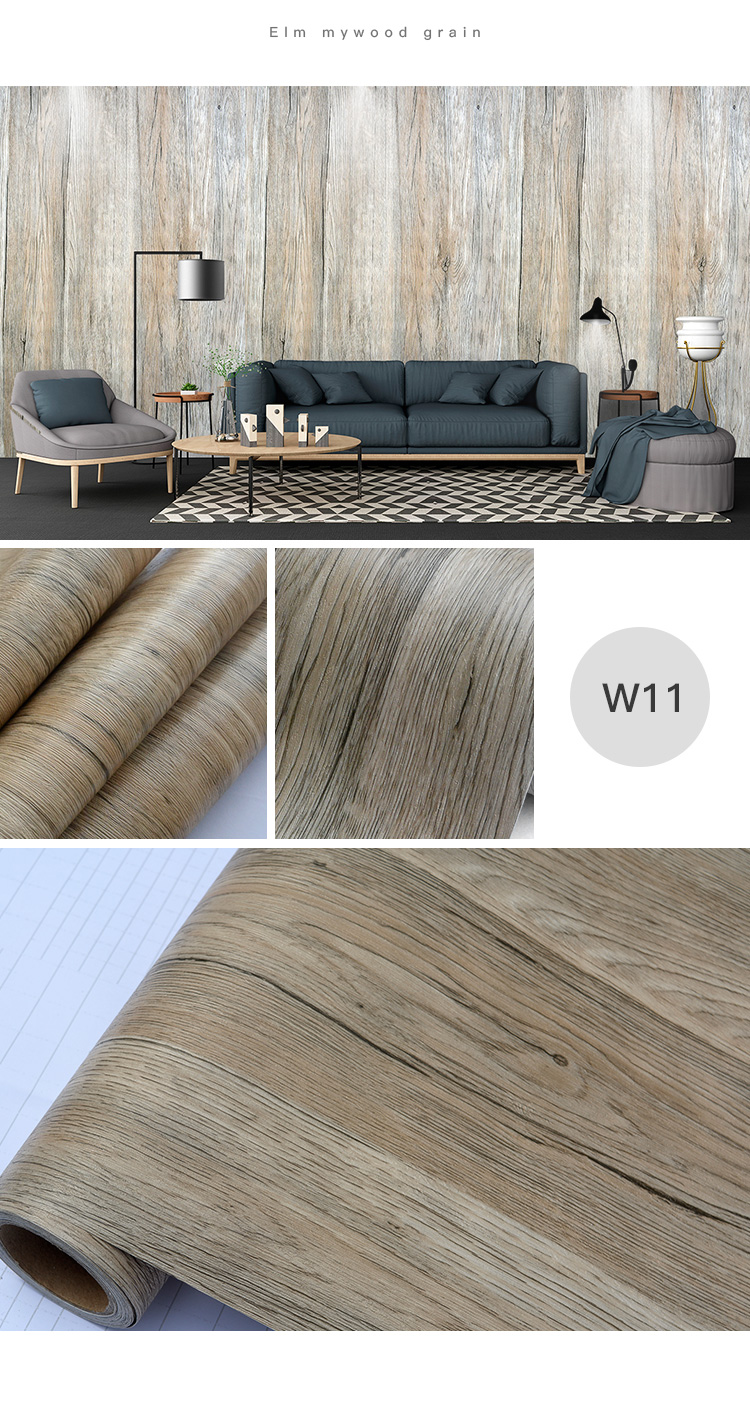 2021 Factory Price High Quality PVC Film Vinyl Wallpaper Sticker House Decoration Wood Grain Sticker