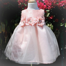 Light orange sequin kids frock designs baby frock designs children dress