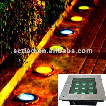 solar rgb led underground light