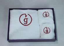 SGS White Microfiber Hotel Towel Sets Soft Touch Beach Towe