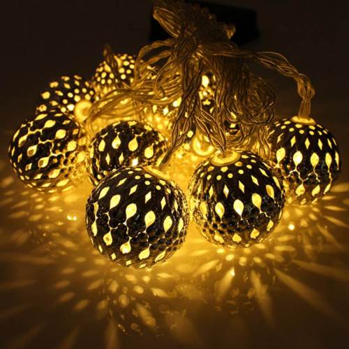 New Arrival 10 LED 1.2m Fairy String Lantern Lights Battery Operated Ball Star Heart Shape Home Christmas Garden Decoration Lamp