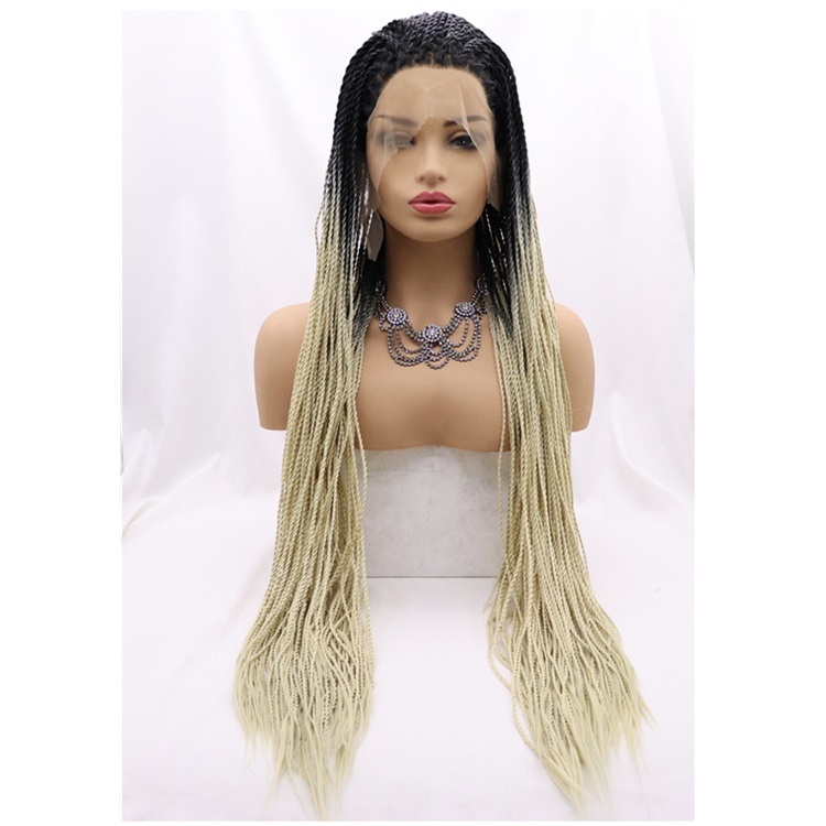 Vendors HD front lace braid wig for black women braided wigs