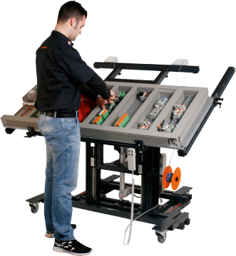 Electric Panel Assembly Aluminium Standing Work Table for Assembly Line Operations