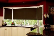 Custom small window roller shades
