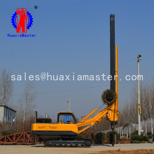 22 meters crawler rotary pile drilling rig with square power rod