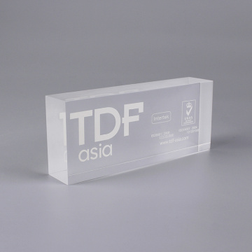 Personalized 3D Clear Acrylic Blocks