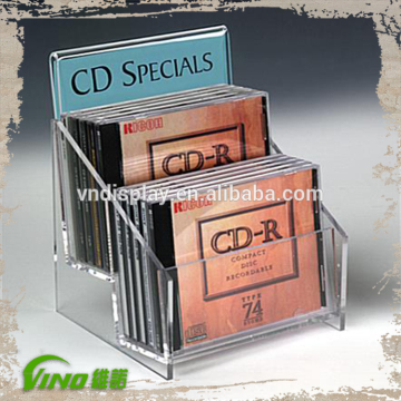 Acrylic CD/DVD Display Stand, acrylic cd dvd holder display rack stand , clear acrylic cd dvd display rack