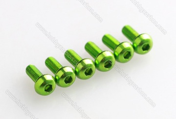 Anodized 7075 Aluminum Button Head Cap Screws