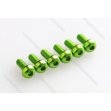 Tornillos de cabeza de botón de aluminio anodizado 7075