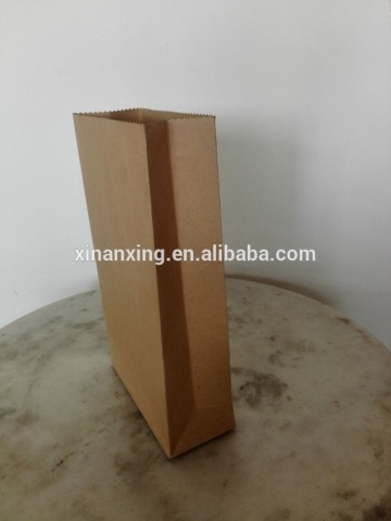 Recyclable Feature brown kraft paper food bag