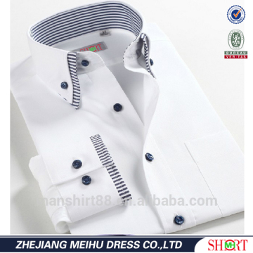 2016 double collar button down collar dress shirt or camisa