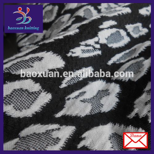 jersey knit 100% polyester jacquard fabric