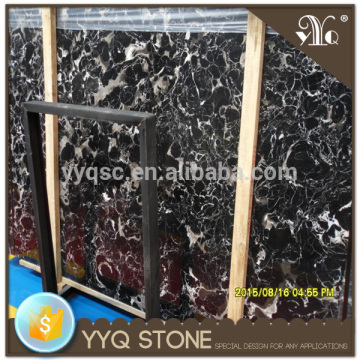 Chinese black portoro marble tile