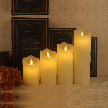 Decorative Remote control moving flame led Candle