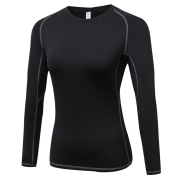 Dry Fit compressieshirt met lange mouwen voor dames