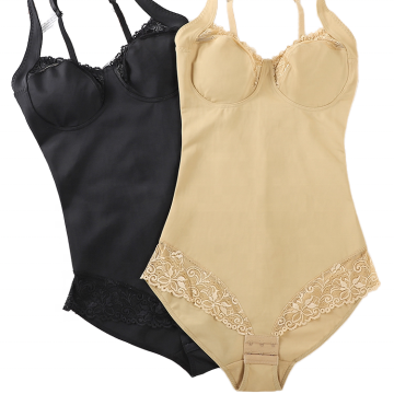 Women's Seamless Breathable Tummy Control Thong Bodysuit