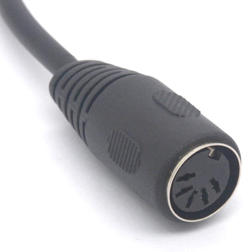 5 Pin MIDI Male to 6 Pin Mini Din Female Adaptor for Mouser AT Keyboard