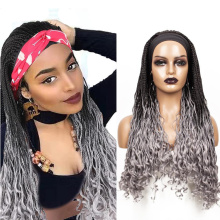 Synthetic Braiding Hair Goddess braids Hair Crochet Box Braid Headband Wigs