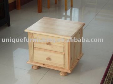 2 Drawer chest Pine wood night table