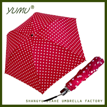 19" Super Thin Pencil Umbrella, Polka Dot Design