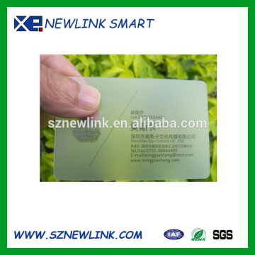 Customized PVC Clear Plastic Business Card