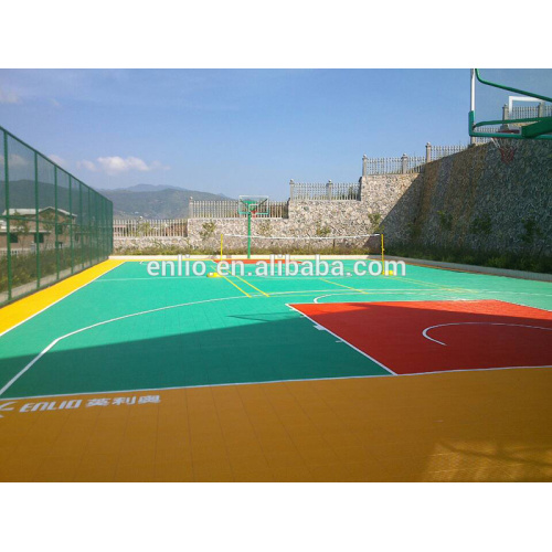 Planchers de sport de basket-ball extérieur / tuiles modulaires