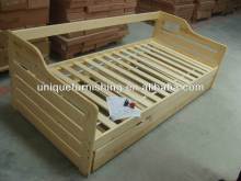 Modern quality solid pine wood box bed designs for sofa bed