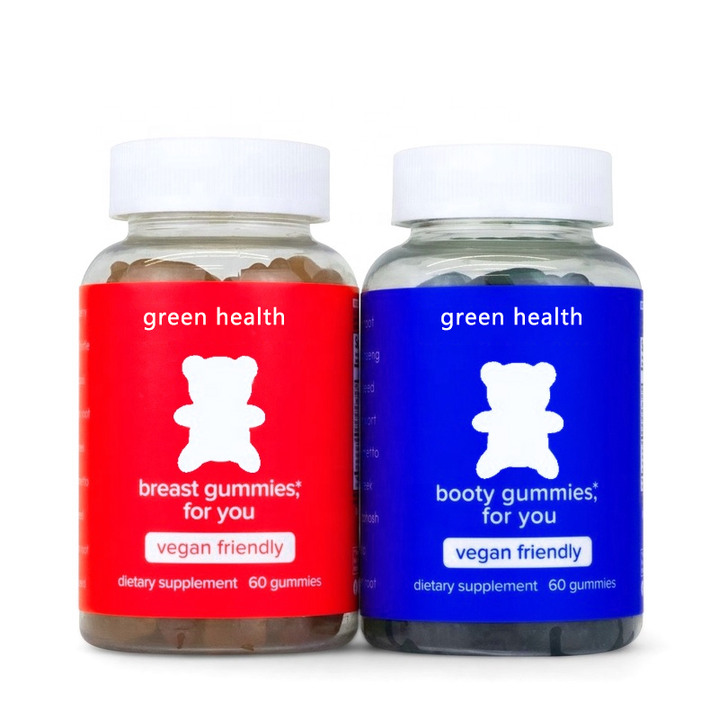Private Label Vegan Strawberry Flavor Boost Breast and Butt Gummies Halal Breast/hip Enlargement big booty gummies