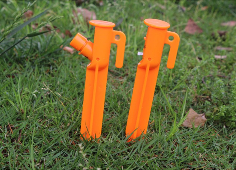 Adjustable LED Light Up Tent Pegs Stakes Camping Fishing Festivals Batteries Included