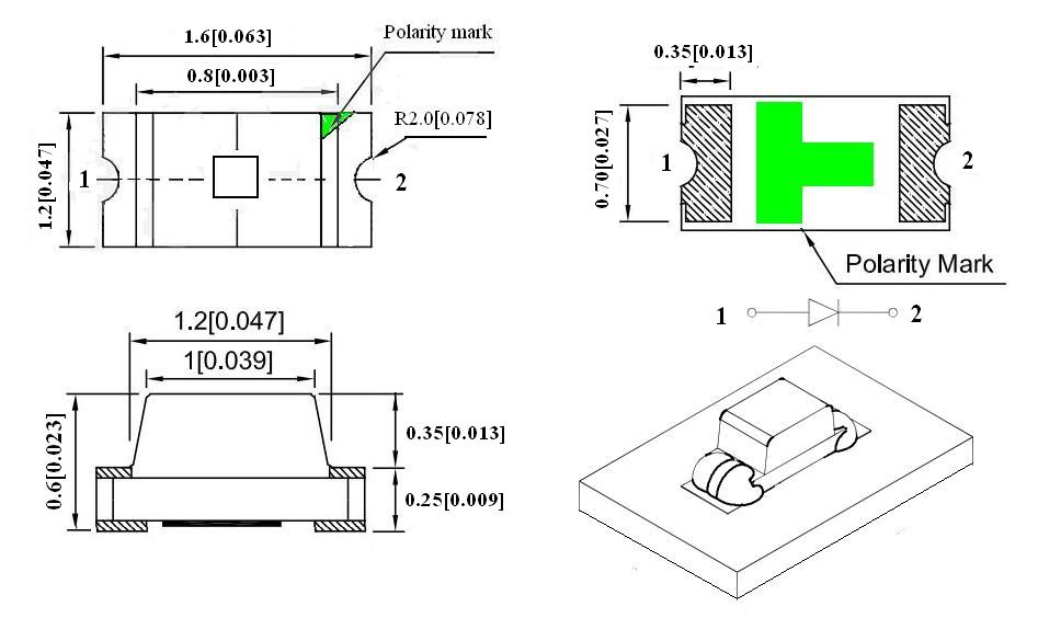 0603 0805  1206  PLCC2  680nm, 690nm, 700nm  Deep Red SMD LED Sensor AlGaAs/InGaAsP Technology for Precision Applications