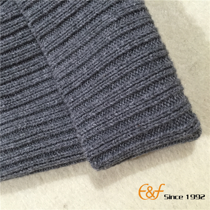 ribbed knitted pattern beanie hat