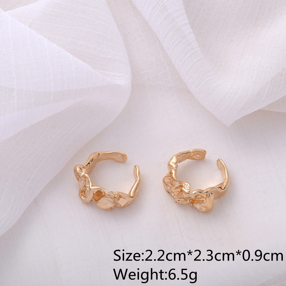 High quality adjustable gold plating opening rings personality initial rings for women minimalist jewelry wholesale