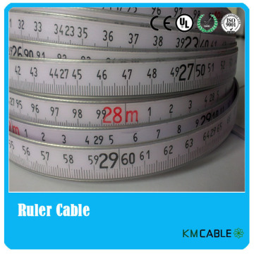 9.8mm PU/PE coating ruler cable,ruler tapes for water level indicator