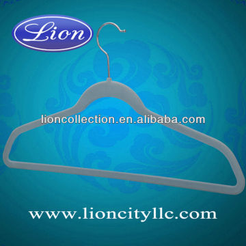 LEC-F5035 velvet flocked hangers with logo